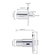 thumbnail image 5 of Cerradura de pasador Uxcell 19mm x 23mm Cilindro de aleación de zinc con llave diferente 2Pcs, 5 of 5
