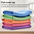 thumbnail image 2 of JIEMUCES 1/5Pcs Rag Cleaning Clothes 30*40cm Streak-Free Lint-Free Polishing Reusable Durable Fish Scale Pattern Kitchen Dishwashing Clothes, 2 of 8
