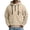 Beige, variant on Sweatshirts with Hooded for Men Drawstring Long Sleeve Loose Fitted Cinch Cuff Athletic Casual Tops(XXXL,White)