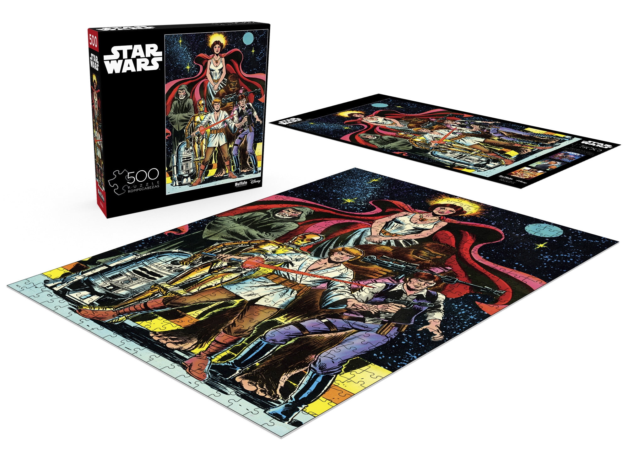 Buffalo Games Entertainment Star Wars - Une Alliance Courageuse, puzzle en bois à emboîter de 500 pièces pour adultes de 14 ans et plus.