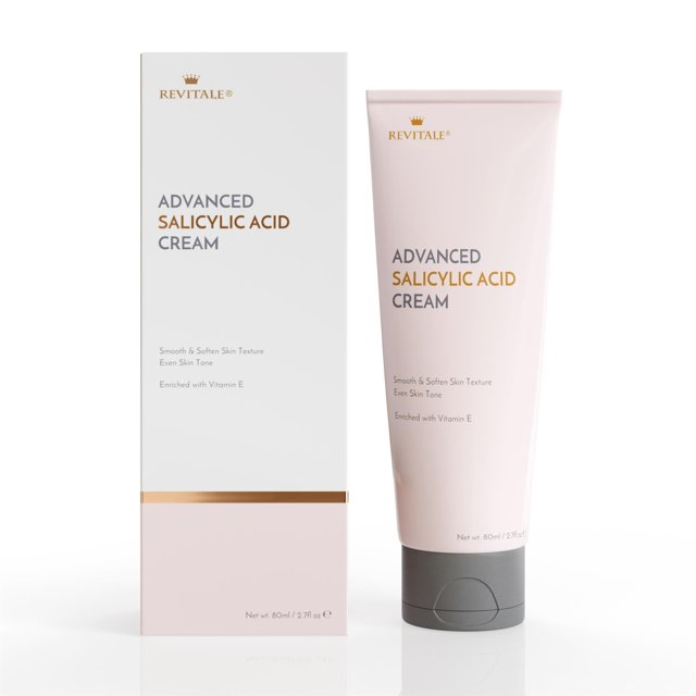 Crema REVITALE de ácido salicílico avanzado de 80 ml para rostro y cuerpo