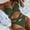 Green, variant on Swimwear Swimsuit Women, Ladies Fashion Solid Color Print Split Bikini Minimalistic Sexy High Waist Laceing Sling Women's Swimsuit