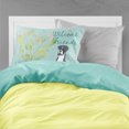 thumbnail image 2 of Carolines Treasures BB7581PILLOWCASE Welcome Friends Black Boxer Fabric Standard Pillowcase, 2 of 2