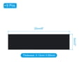 thumbnail image 2 of Uxcell 8"x2" Placas de Nombre en Blanco, Paquete de 6 Placas de Nombre Personalizadas Grabadas, Negro, Blanco, 2 of 6