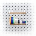 thumbnail image 5 of Peggy  Pegboard Accessory Hook and Dowel Storage 12" kit 1PK - White, 5 of 5