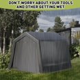 thumbnail image 7 of Bike Storage Shed Tent,Outdoor Portable Bicycle Storage Sheds with Roll-up Zipper Doors,Waterproof and Sun Resistant Bike Covers Shelter for Motorcycle,Bike,Garden Tools,Toys,Lawn Mower, 7 of 7