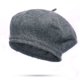 thumbnail image 1 of Boina de lana para mujer, gorro de pintor británico retro de lana, gorro cálido para adultos para otoño e invierno, 1 of 6