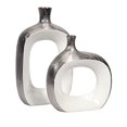 thumbnail image 3 of IMAX Corporation Riley Large Metallic Vase in Gray, 3 of 4