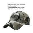 thumbnail image 7 of Men Baseball Cap, USA Flag Camouflage Embroidered Pattern Skin-friendly Breathable Cotton American Flag Hat for Traveling Mountaineering Hiking Fishing, 7 of 7