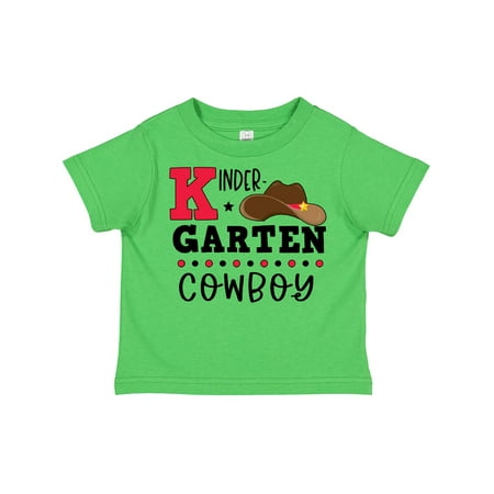 

Inktastic Kindergarten Cowboy with Cowboy Hat Gift Toddler Boy Girl T-Shirt