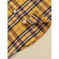thumbnail image 7 of Coduop Toddler Kids Plaid Shirt Jacket Long Sleeve Lapel Button Down Cardigan Casual Shirts Blouse, 7 of 7