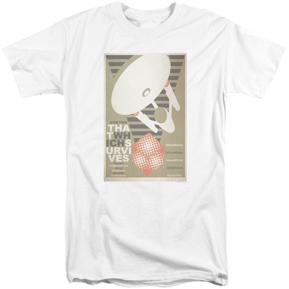 Star Trek Tos Episode 72 Adult Tall T-Shirt 18/1 T-Shirt White