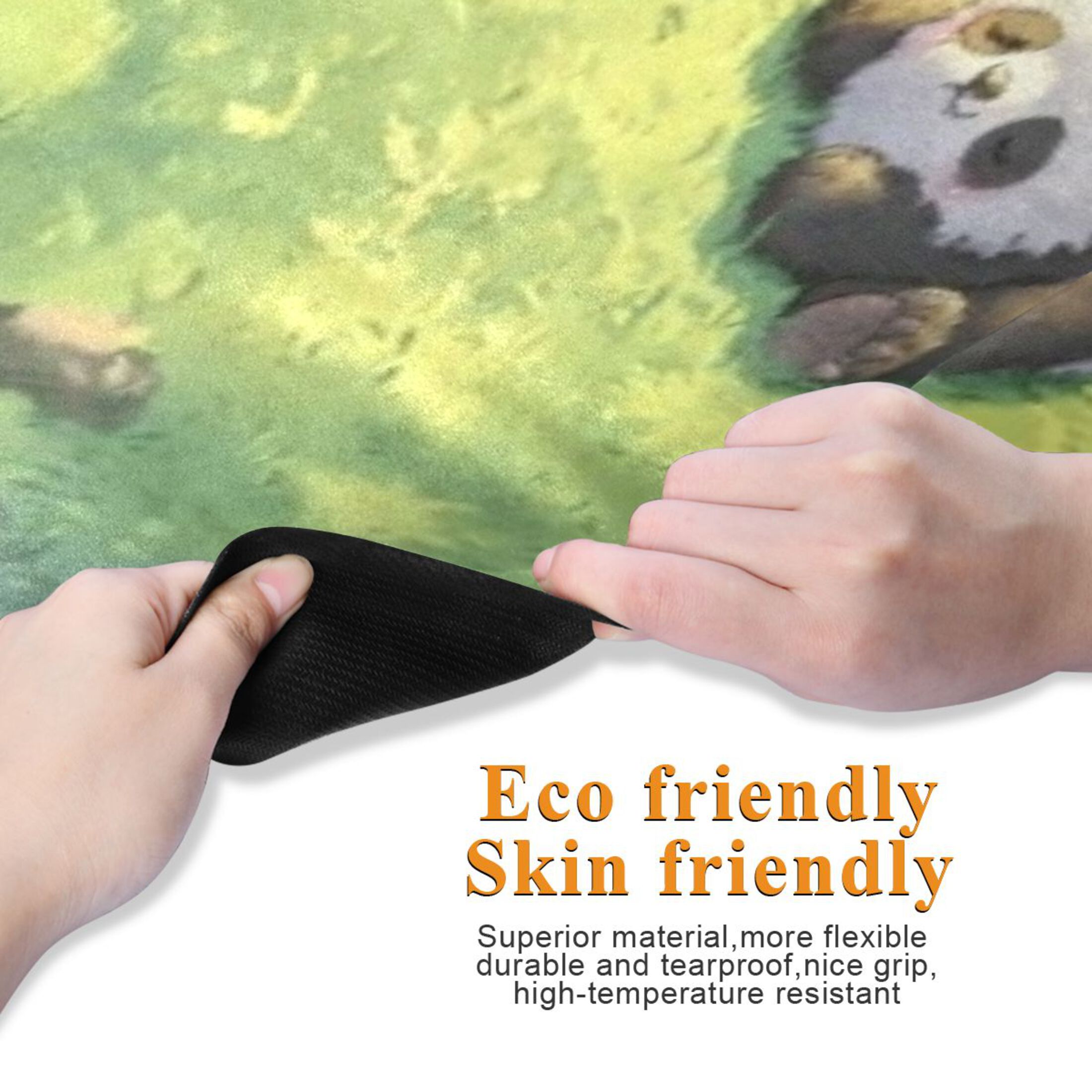 BZSMCE Yoga Mat Women Fitness Mat Panda Meadow Nap Pattern