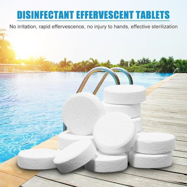 Yocowu Tablette effervescente de désinfection instantanée  multifonctionnelle Pilule de nettoyage de sol de piscine 