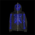 thumbnail image 3 of Sudadera con capucha y cremallera holgada con diseño de calavera y esqueleto de diamantes de imitación, estilo otoño e invierno, estilo Y2K, nueva de Europa y América, 2022, 3 of 5