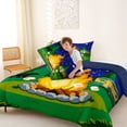 thumbnail image 4 of Catabedysis Starry Camping Full Size Comforter Sets,Bear Campfire Print Bedding Comforter Set For Boys,Multicolor,Navy Blue Reversible,3pcs,1 Comforter and 2 Pillowcases, 4 of 7