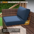 thumbnail image 6 of MRUAKA 5 Pieces Patio Conversation Set, Outdoor Sectional PE Rattan Wicker Furniture Seat,Blue, 6 of 6