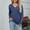 Navy, variant on Olyvenn Womens V Neck Long Sleeve Shirts Banded Bottom Cute Loose Fit Tops Dressy Casual Outfits for Fall Spring Navy S