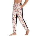thumbnail image 3 of Xecao Gingerbread Holiday Sweets Print Active Tech Joggers for Men, Mens Sweatpants Lounge Pants with Pockets-X-Large, 3 of 5