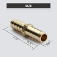 thumbnail image 5 of U.S. Solid 3/8 in Barb x 3/8 in Barb Brass Hose Barbed Fitting with 6 Clamps Pack of 3, 5 of 5