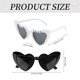 thumbnail image 2 of Gafas de Sol Jaciya Novia en Espera Corazón Negro con Perlas - Regalo para Novia, 2 of 8