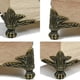thumbnail image 5 of 4/24 piezas de protectores de esquinas para cajas de joyas antiguas, patas decorativas para cajas de madera, bases de soporte, protectores de esquinas tallados en triángulo, 5 of 6