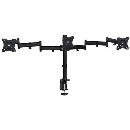 UPC: 0684758420718 | Mount-It MI-1753 19-27 in. Triple Monitor Mount 3 Screen Desk Stand for LCD Computer Monitors