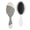 White-203, variant on Geometric Abstraction Hair Brush with Bohemian Style Artistic Paddle, Soft Bristles for Wet/Dry Hair