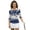 Blue Butterfly, variant on Uorisanigo Leopard-Print Golf Women's Golf Top Comfortable Polyester Spandex Fabric Moisture Wicking Casual Tennis Activewear Fashion Quarter Zip Workout Sports Outing Wear