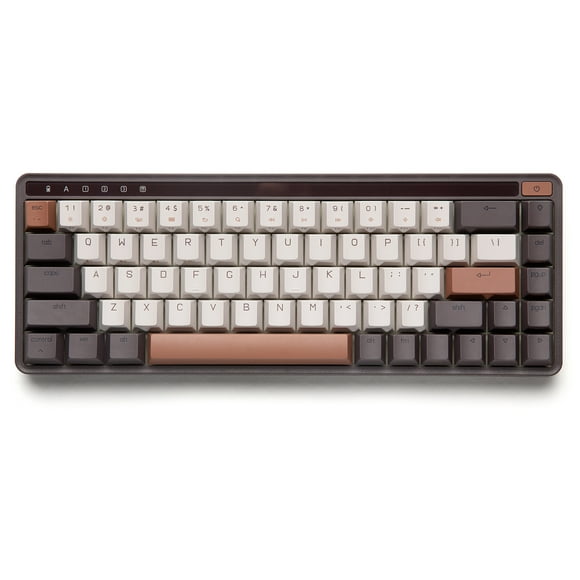 XIAOMI MIIIW Z680 68 Keys 65% Mechanical Keyboard Gateron G Pro Yellow Switches, Coffee