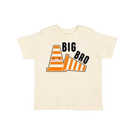 

Inktastic Big Bro with Construction Cones Gift Toddler Boy Girl T-Shirt