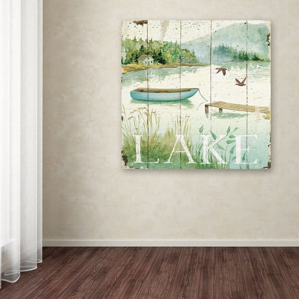 Trademark Fine Art "Lakeside II" Canvas Art by Daphne Brissonnet