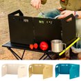 thumbnail image 4 of LJNYFDC Foldable Camping Windscreen Foldable Windshield with Storage Smooth Edge Reusable Outdoor Cooker Burner Wind, 4 of 7