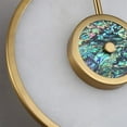 thumbnail image 4 of Nordic Sconce Marble Wall Light Luxury Golden Round Copper Wall Lamp For Living Room Dining Restroom Bedroom Aisle Stair, 4 of 9