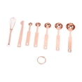thumbnail image 3 of Measuring Spoons, Stackable Design Detachable Ring Baking Measuring Spoons With Leveler Eggbeater For Cooking Rose Gold, 3 of 8