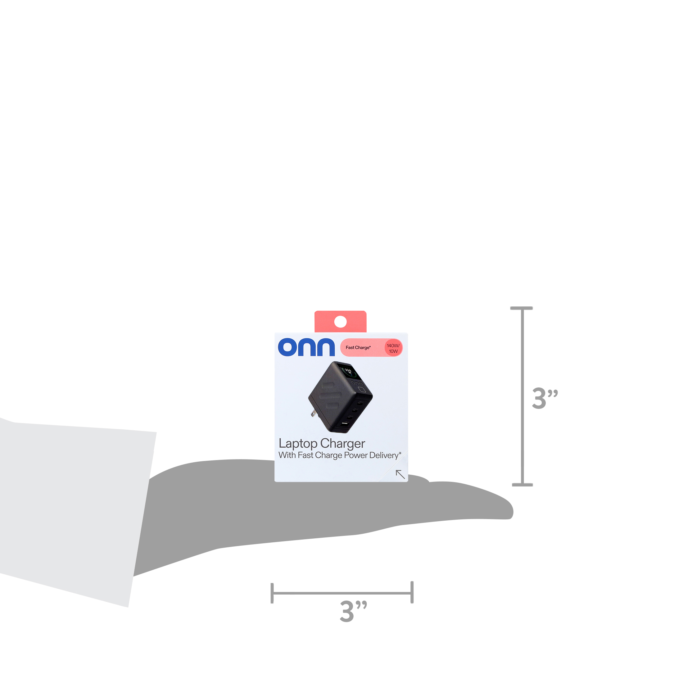 Cargador de Laptop onn 140W con Power Delivery de 10W y Carga Rápida 6
