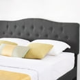 thumbnail image 4 of VECELO 3-Piece Bedroom Sets Upholstered Bed Frame and 2 Nightstand, 4 of 7