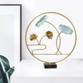 thumbnail image 3 of Adorno, decoración artística de pie, accesorios para fotos, accesorios de hierro con artesanías de base para oficina, dormitorio, comedor, librerías, EstiloD Soledad escultura de escritorio, 3 of 7