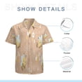 thumbnail image 7 of High Quality Hawaiian Shirts for Men Short Sleeve Aloha Beach Shirt Floral Summer Casual Button Down Shirts Blouses FB8FR3, 7 of 7