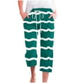 thumbnail image 1 of Pantalones Casuales de Mujer de Impresión Floral Cintura Elástica Suelta, Pantalones de Pierna Ancha Recta con Bolsillos, 1 of 5
