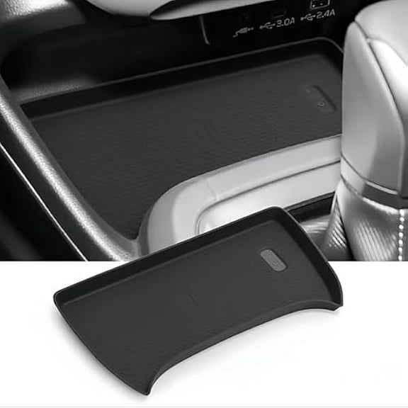 WEEKS Wireless Charging Protective Mat for Subaru Crosstrek/Impreza 2025 2024, Center Console Interior Accessories Silicone Anti-Slip Wireless Charger Cover Pad for 24 25 Crosstrek/Impreza, Black