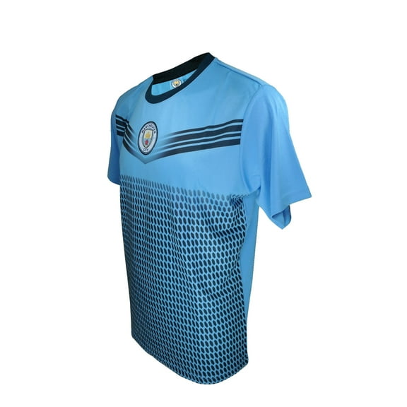 Icon Sports Men Manchester City Official Licensed Soccer Poly Shirt Jersey -06 Small