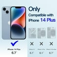 thumbnail image 2 of JETech Electroplated Case for iPhone 14 Plus 6.7-Inch, Camera Lens Full Protection, Compatible with MagSafe Wireless Charging, Shockproof Soft TPU Phone Cover (Blue), 2 of 7