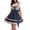 Multicolor, variant on Lovzfmll Women's Dirndl Dress Square Neck Short Sleeve A-Line Mini Dress for Oktoberfest Party Festival Celebration