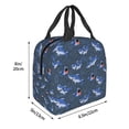 thumbnail image 3 of Honeii Cartoon Shark Print Lunch Bag Women, Lunch Box Lunch Bag for Women Adult Men, Small Leakproof Cute Lunch Tote Large Capacity Reusable, 3 of 8