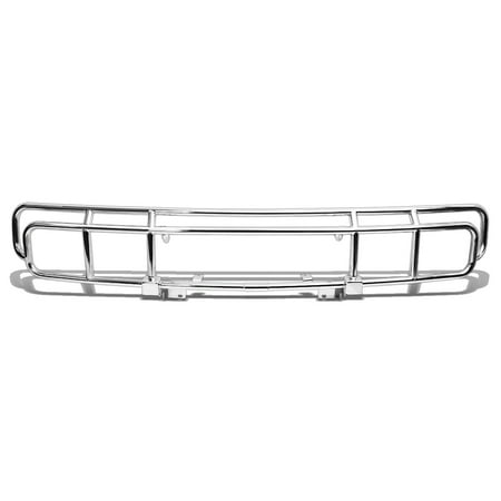 06 Bull Bar - For 2003 to 2009 Hummer H2 OE Style Front Bumper Brush Bull Bar Grille Guard (Chrome) 04 05 06 07 08