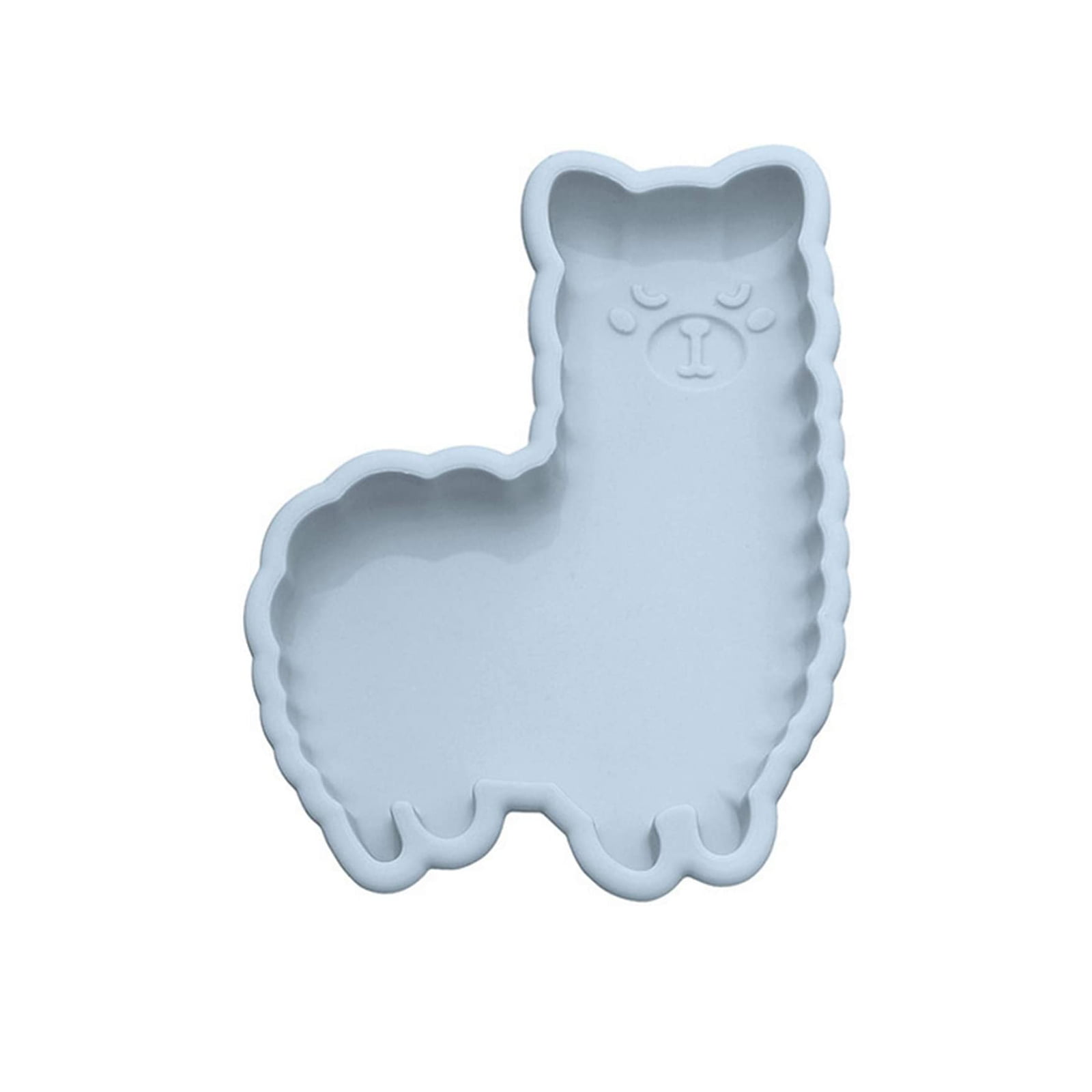 1Pc Drop Glue Jewelry Cake Cookies Biscuit DIY Baking Alpaca Shape Silicone Mold 