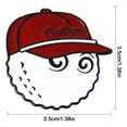 thumbnail image 4 of Marcador Pelota Golf Clip Magnético para Sombrero Clips Magnéticos Béisbol Mujeres Y Hombres () Rojo, 4 of 9