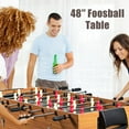 Costway 48'' 3In1 Multi Combo Tabletop Game Foosball, Pool, Hockey for Kids