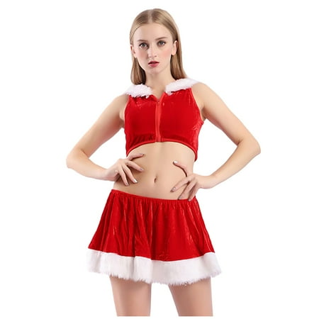 

zuwimk Babydoll Lingerie For Women Babydoll Lingerie for Women Halter Chemise Open Front Lingerie Sexy Nightwear Red One Size